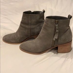 Gray BP Suede Booties